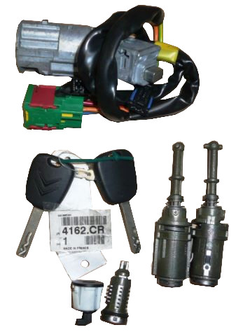 4162.CR 4162 - Новый замок зажигания + комплект замков CITROEN C2 4162cr