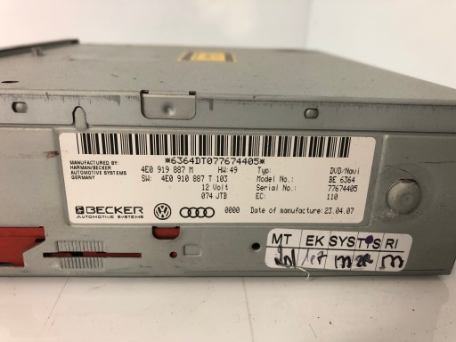 AUDI A6 C6 player navigation devices 4E0919887M 4E0910887T