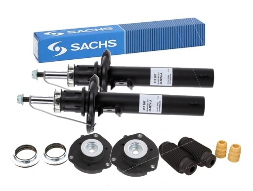 312 267 - Амортизаторы sachs передние, комплект креплений, audi a3 8p, seat leon 2