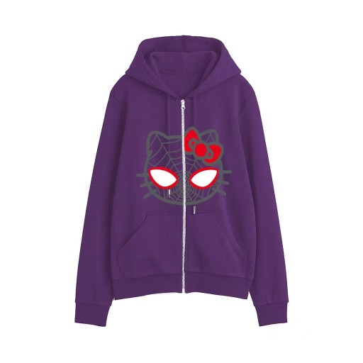 Mikina s kapucňou Spider-Man Hello Kitty-Akcia!