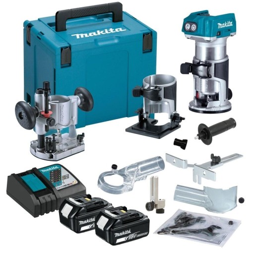 MAKITA DRT50RTJX2 ФРЕЗЕРНО-ФРЕЗЕРНЫЙ СТАНОК 18В 2х5,0Ач