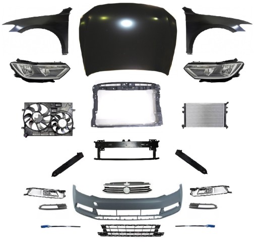 3G1941005A, 3G1941006A - PASSAT B8 ПЕРЕДНИЙ КАПОТ БАМПЕР РЕМЕНЬ ФОНАРЬ КРЫЛО