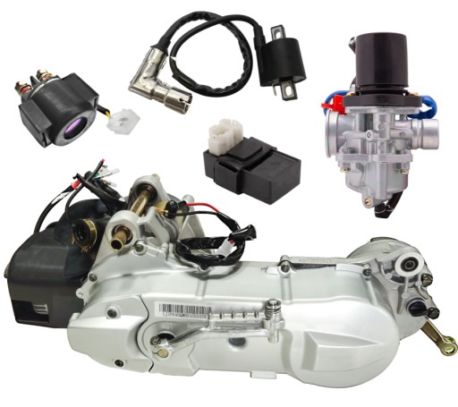 SILJHU051 - Мотор 50 самокат 2т 12дюймов Keeway Longija Quantum