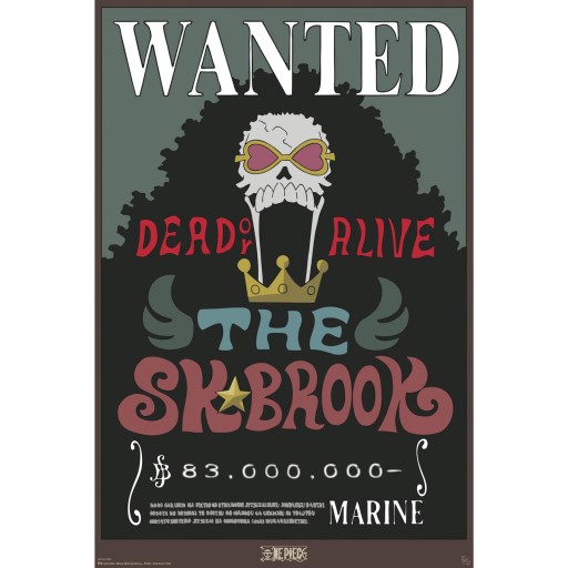ONE PIECE - POSTER MAXI 91.5X61 - WANTED BROOK