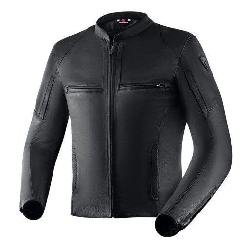 Мужская кожаная куртка Rebelhorn RUNNER черная 5XL