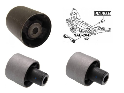 NAB-282 - NISSAN QASHQAI ROGUE 06- ВТУЛКА ОСІ ЗАДНЬОЇ БАЛКИ