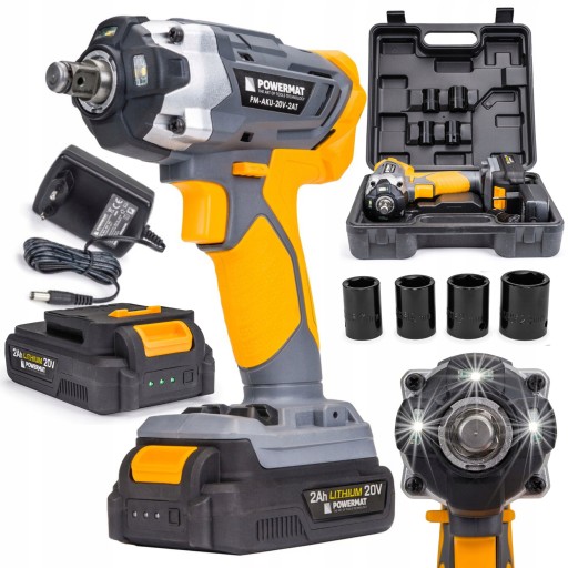 АКУМУЛЯТОРНИЙ УДАРНИЙ ГАЙКОВИЙ КЛЮЧ 20 В 350 НМ 1/2