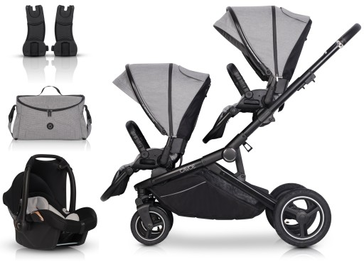 AVEC коляска для двійні SEAT ADAPTERS WHEEL BAG+