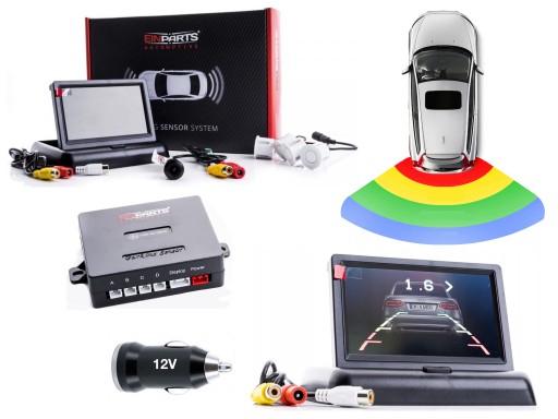 56, 56 - Epp5700 датчики парковки 18,5 мм белые + камера