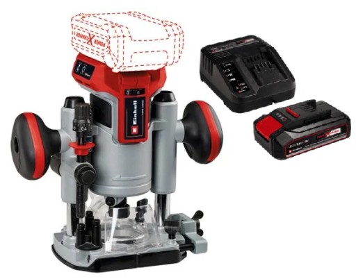 АКУМУЛЯТОРНА ФРЕЗЕРНА МАШИНА EINHELL TP-RO 18 Li BL SET 2.5AH