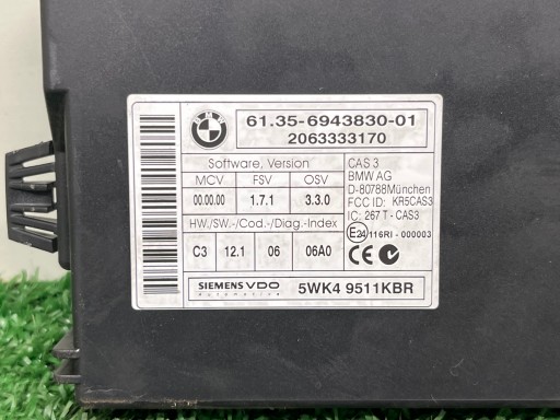 modul Bedienteil CAS BMW E87 6135-6943830-01
