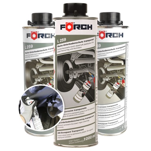 3x FORCH L259 Воск для обслуживания шасси, 1 л НАБОР
