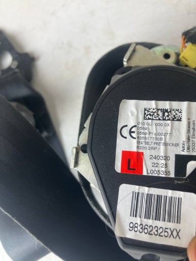 tension belt safety left front CITROEN C3 III 98362325XX