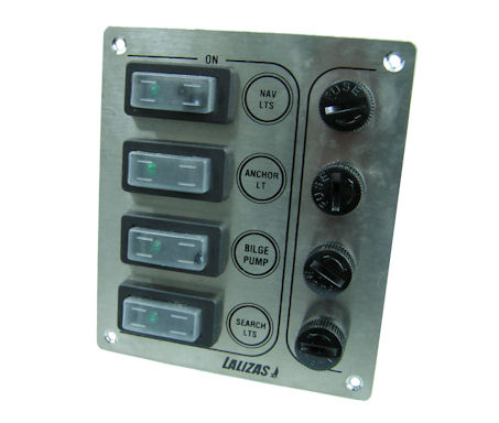 AQ-L31291 - ВОДОСТІЙКА РОЗПОДІЛЬНА КОРОБКА 4-ЛАНЦЮГА 12В ДЛЯ ШЛЮПКИ