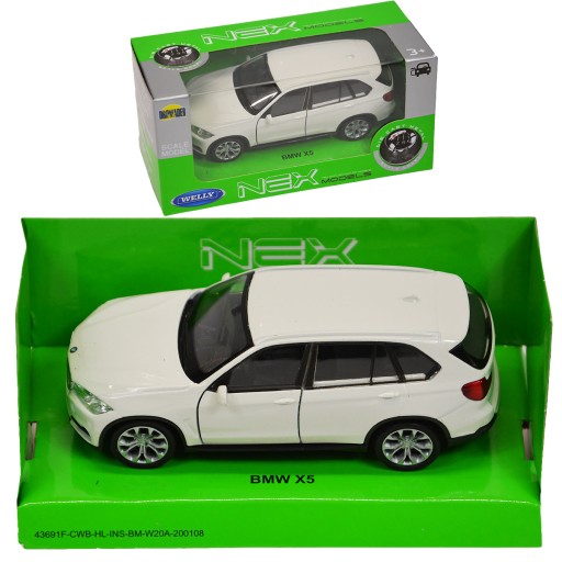 WELLY BMW X5 F15 БІЛИЙ 1:34 МЕТАЛ НОВА МОДЕЛЬ