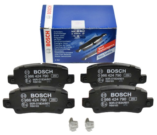 0 986 - BOSCH гальмівні колодки задні TOYOTA COROLLA E12