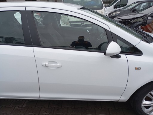 OPEL CORSA D S07 L08 door front right BIALE Z474 5D 5-door