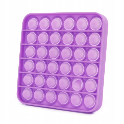 Іграшка-антистрес Midex Push Bubble Pop It фіолетовий квадрат