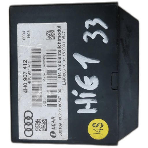 AUDI A8 D4 modulo Plafoniera 4H0907412 530169802018054700