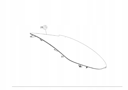 A2176705800 - Заднє скло MERCEDES S Class C217