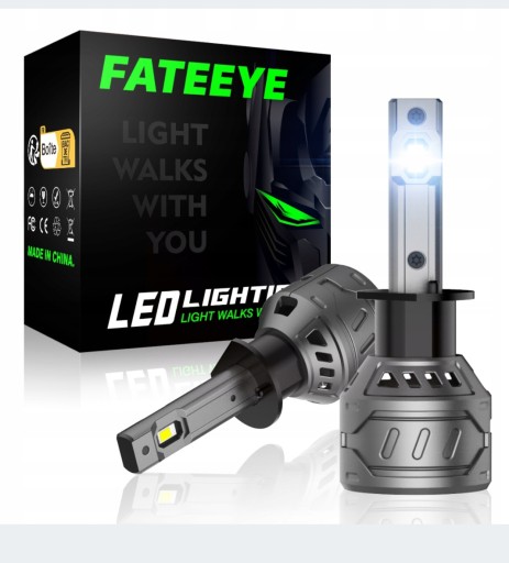 F4 - Fateeye H1 світлодіодні лампи CANBUS 1: 1 потужний світло 6500K