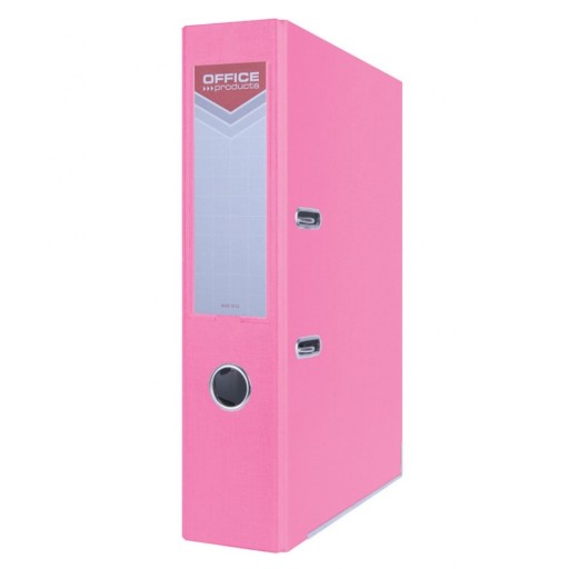 Швидкозшивач формату А4 з фіксатором, 75 мм, рожевий