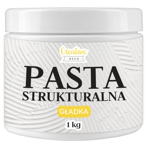 Štrukturálna pasta hladká biela pre tvorbu 3D štruktúr a efektov 1kg