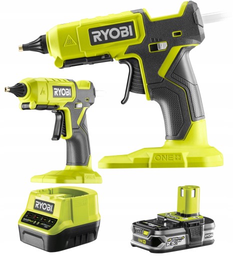 RYOBI АКУМУЛЯТОРНИЙ ПІСТОЛЕТ ДЛЯ ГАРЯЧОГО КЛЕЮ 11-12мм РЕГУЛЮВАННЯ RGL18 2.5Ah