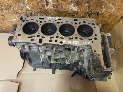 MINI COOPER R55 R56 R60 1.6 D N47C16A BLOK DOL motora klipovi radilica