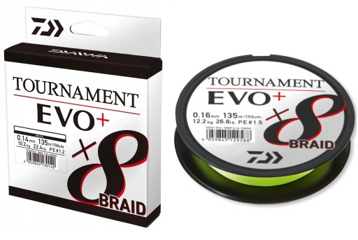 Оплетка Daiwa TOURNAMENT EVO+ 0,18мм х 135м
