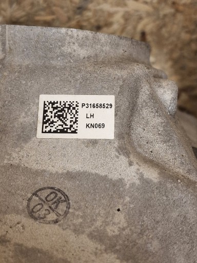 left rear part swing of the pivot disc cover VOLVO V90 II S90 II AWD 4X4
