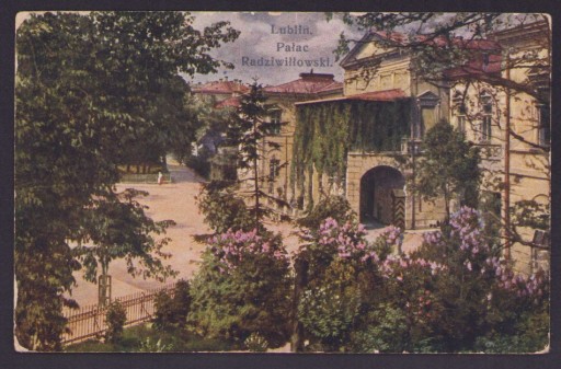 Lublin - Pałac Radziwiłłowski, obieg 1917 Cenzura