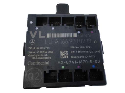 A1669000218 - MERCEDES ML GLE W166 166 модуль передней левой двери