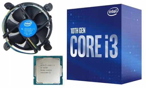 CPU Intel Core i3-10100F 10th Gen CPU 10th Gen Intel Core i3-10100F LGA 1200 CPU Processor 4-Core