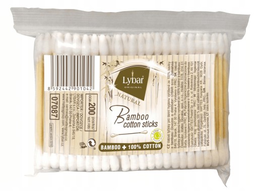 Ватні палички Lybar Mattes 200 шт.