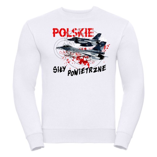 08-OKI Militaria Pánska mikina cez hlavu Poľské Vzdušné sily