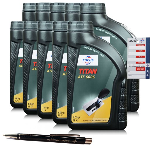 10 литров масла fuchs titan atf 6006.