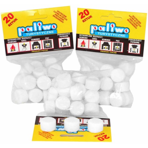 Паливо туристичне тверде в таблетках 20 х 5 г