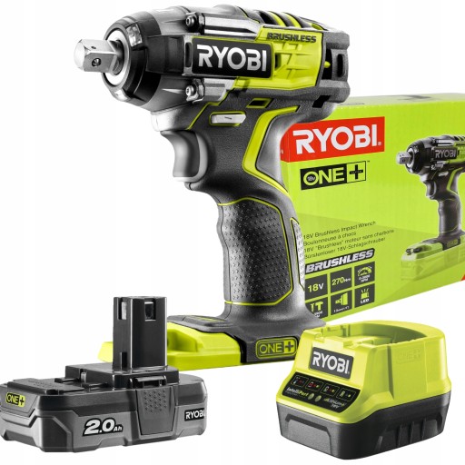 УДАРНИЙ КЛЮЧ RYOBI 18V R18IW7-0 270NM 1/2'' + 2Ah