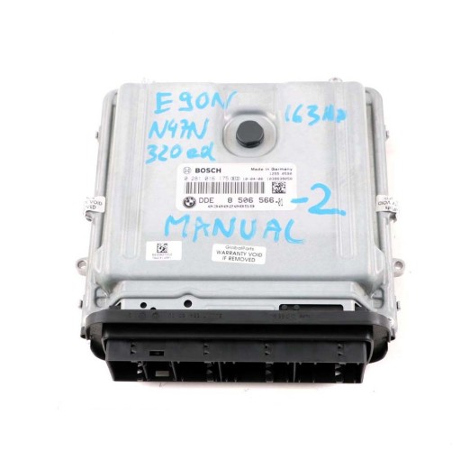 8506566 - Bmw e90 e91 320d n47n 163hp блок управления двигателем