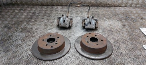Disques Frein Arrière + Étriers freins TOYOTA COROLLA VERSO II 2.0 D4D