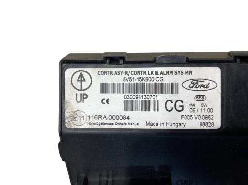 Unité commande confort FORD FIESTA MK7 1.6 TDCI 8V5115K600CG