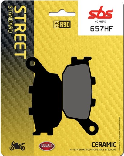 657HF - Тормозные колодки ветчина задний SBS Suzuki GSX 1250 FA ABS 10-17