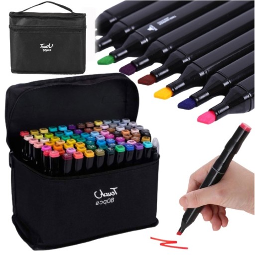 Маркери НАБІР ДВОСТОРОННІХ МАРКЕРІВ ДЛЯ СПИРТУ 80 шт.