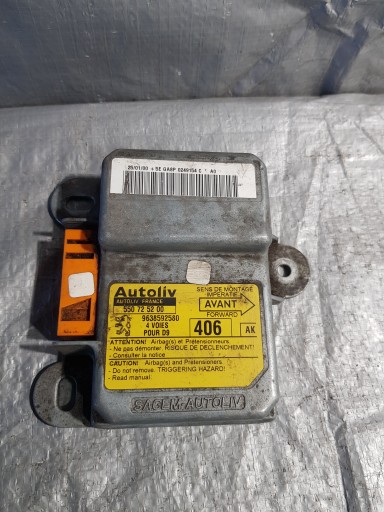 modulo sensor airbag Peugeot 407 OE 9638592580