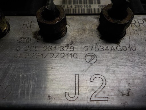 SUBARU LEGACY IV Pompa ABS 0265231379 27534AG010 0265800343 J2