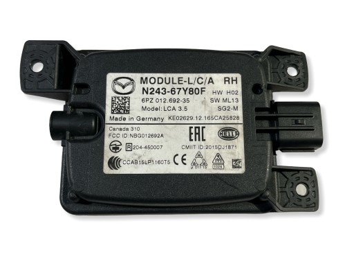 module sensor radar martwego pola BLIS right Mazda MX-5 ND 2016