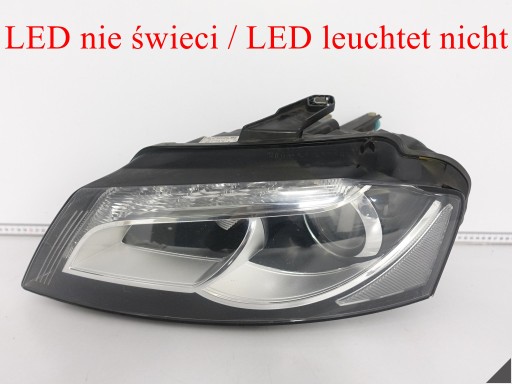AUDI A3 S3 RS3 8P0 LIFT 08-12 light XENON + LED NIESKRETNA left front EU