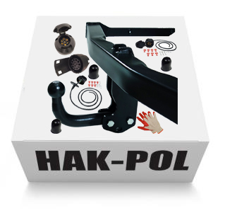 VOLKSWAGEN VW TOURAN 2003-2015 I 1T MK1 БУКСИРУВАЛЬНИЙ ГАК + ЖГУТ ПРОВОДІВ + ПЕРЕХОДНИК 7PIN13