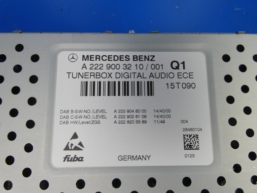 MERCEDES C KLASA W205 S W222 amplifier TUNER RADIA